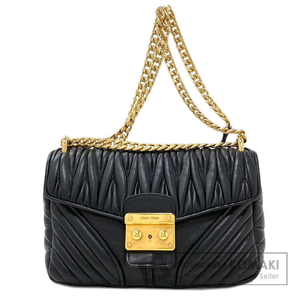 Miu Miu Biker Shoulder Bag Calfskin